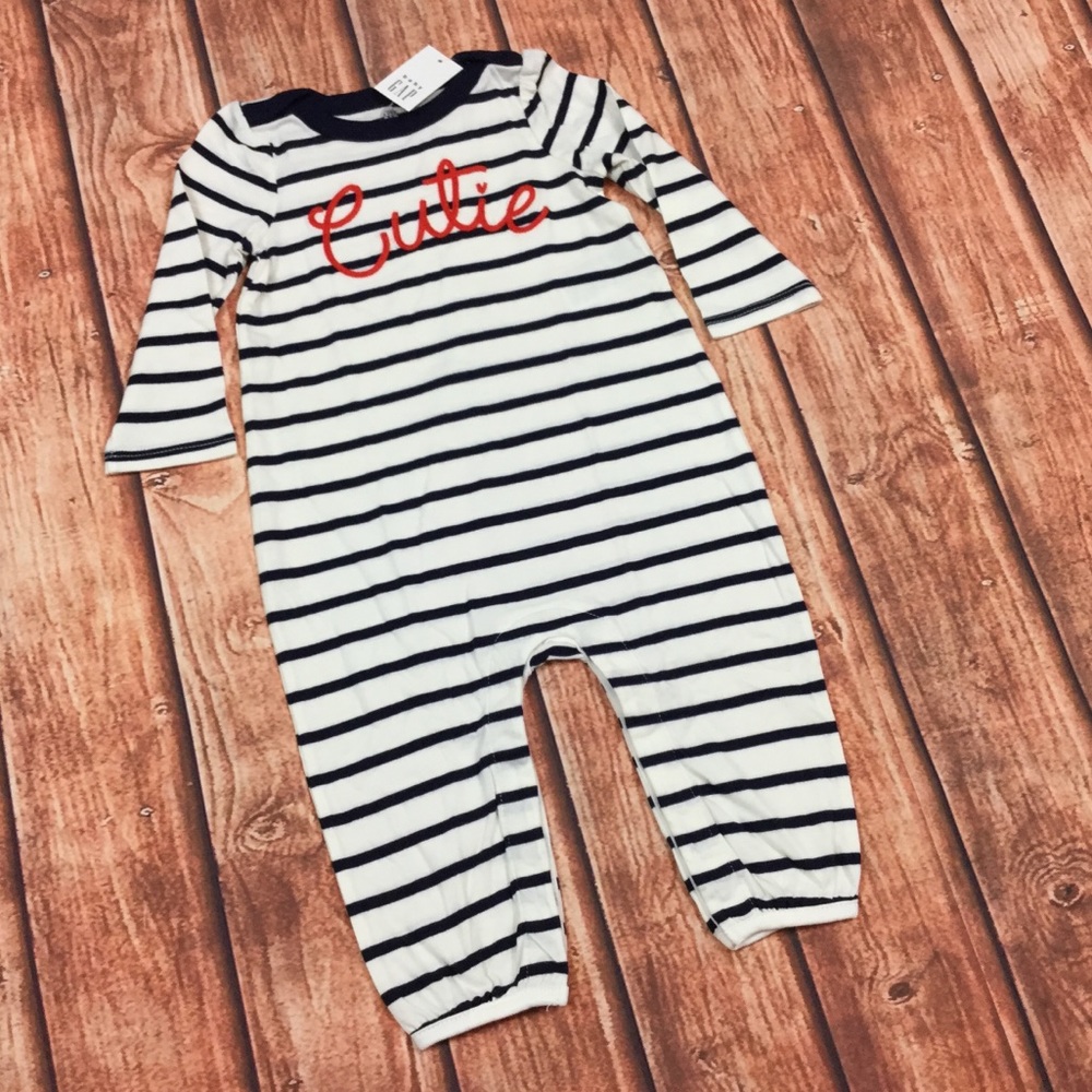 Gap Girls 0 3 6 18 24 Months Cutie Romper - Picture 2 of 5